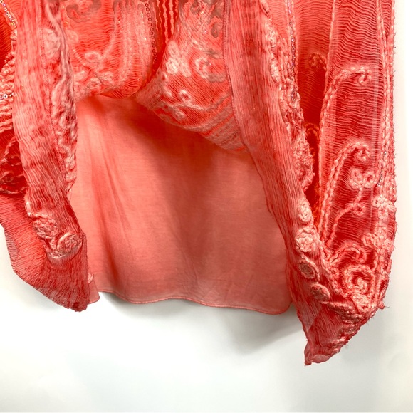 SOFT SURROUNDINGS NWOT Embellished SILK ROMANCE Sleeveless Top - Picture 6 of 8